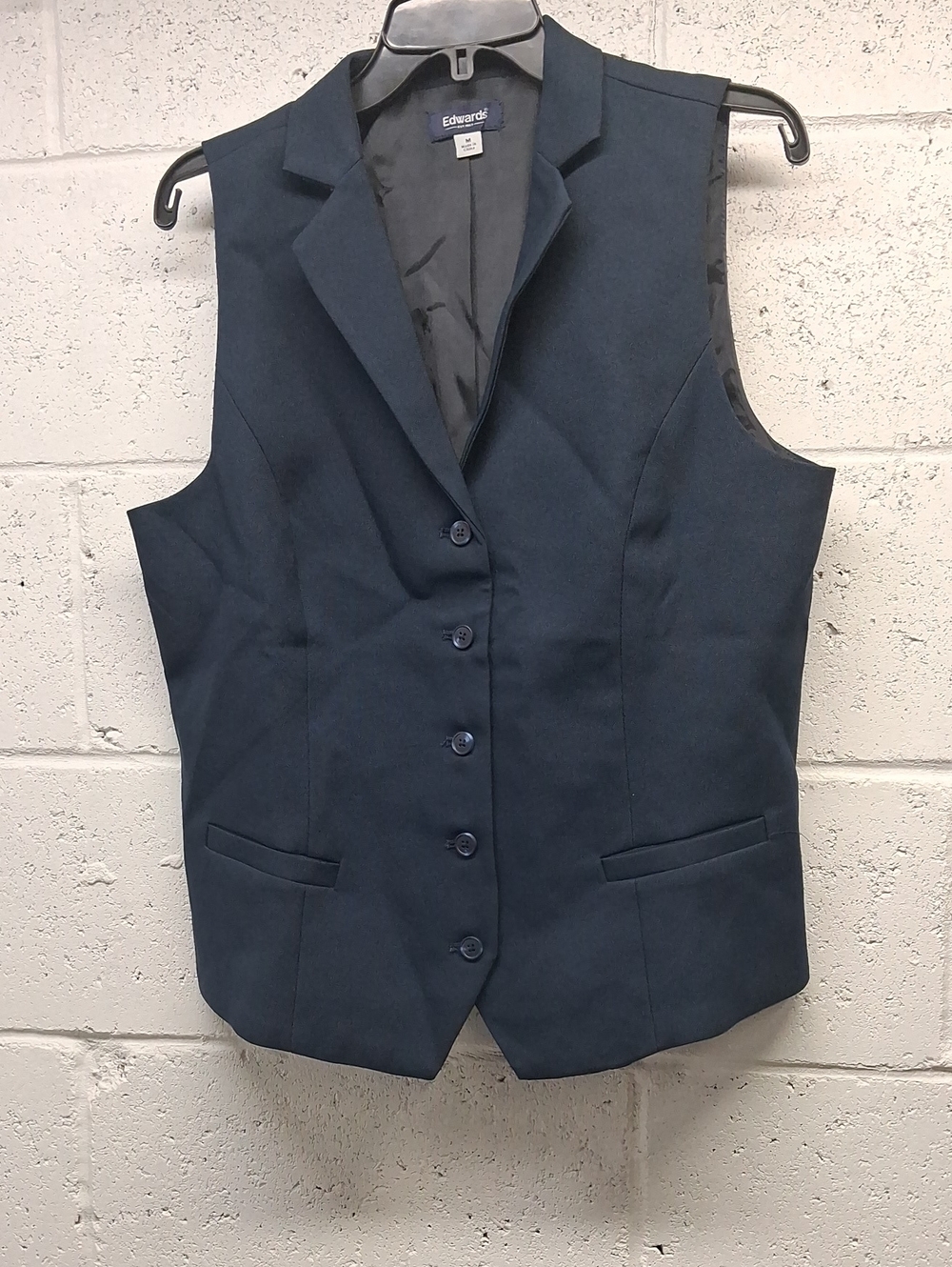 NWOT Women's Edwards Navy Tailored Vest